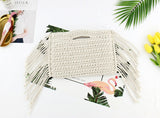 hand held Handmade Cotton Rope Hollow Out Woven