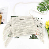 hand held Handmade Cotton Rope Hollow Out Woven
