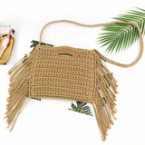 hand held Handmade Cotton Rope Hollow Out Woven